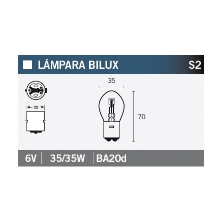 Lampara BILUX 6V35/35W