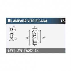 Lampara 12V2W