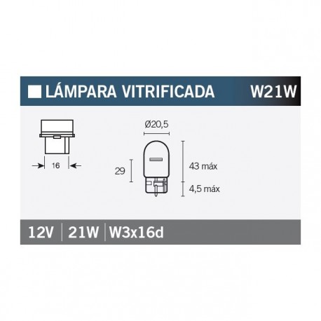 Lampara 12V21W