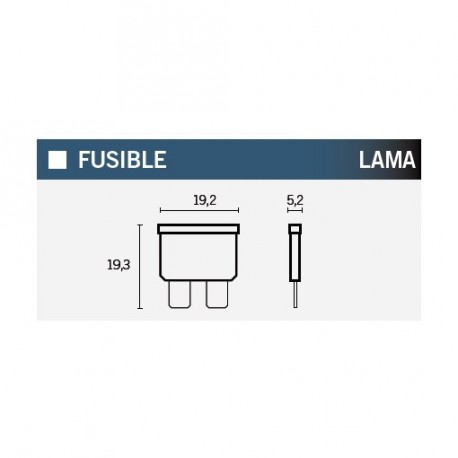 FUSIBLE A LAMA 30A VERDE