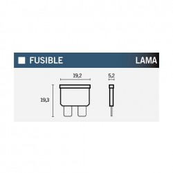 FUSIBLE A LAMA 25A CLEAR