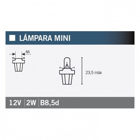 Lampara OSRAM 2722MF 12V2W