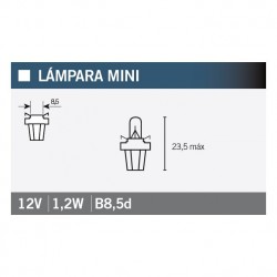 Lampara OSRAM 2721MF 12V1,2W