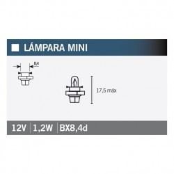 Lampara OSRAM 2351MFX6 12V1,2W