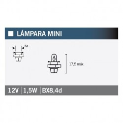 Lampara OSRAM 2452MFX6 12V1,2W