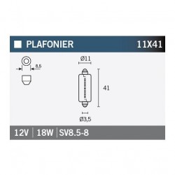 Lampara OSRAM 6475 12V18W
