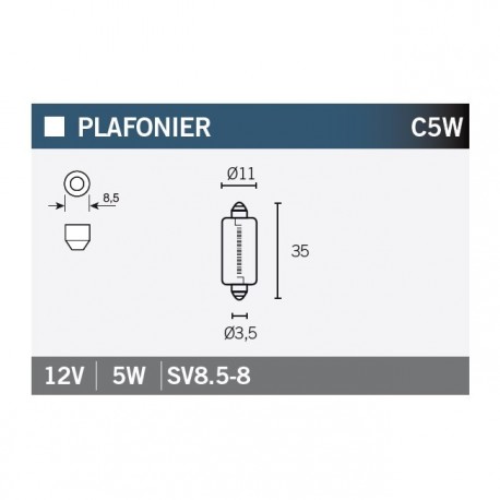 Lampara OSRAM 6418 C5W