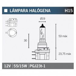 Lampara OSRAM 64176 H15
