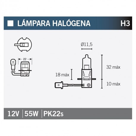 Lampara OSRAM 64151NBP H3