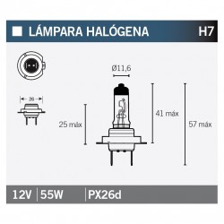 Lampara OSRAM 64210-01-NRP H7