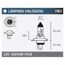 Lampara OSRAM 9003L HB2