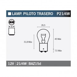 Lampara OSRAM 7225 P21/4W