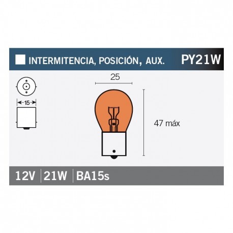 Lampara OSRAM 7507 PY21W