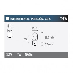 Lampara OSRAM 3893 T4W