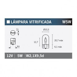 Lampara OSRAM 2825 W5W