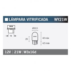 Lampara OSRAM 7504 WY21W