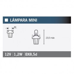 Lampara OSRAM 2721MFX BX8,5d 12V1,2W