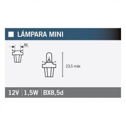 Lampara OSRAM 2752MFX BX8,5d 12V1,5W