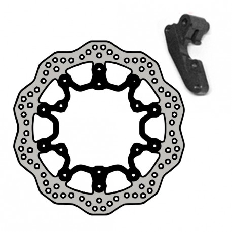 Disco de freno NG kit ondulado1196XK7 Ø298 x Ø132 x 4
