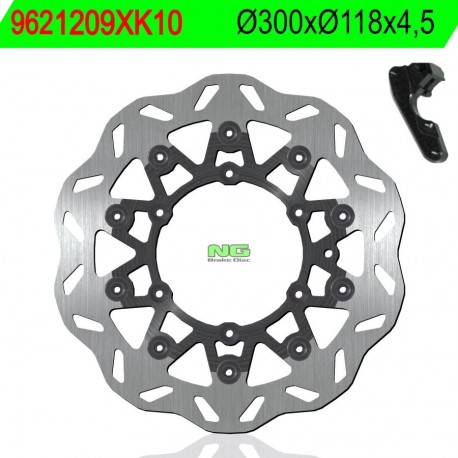 Disco de freno NG kit ondulado1209XK10 Ø300 x Ø118 x 4,5