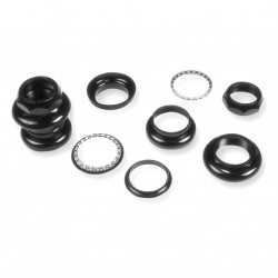 Juego direccion. Acero 1-1/8". Negro
