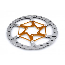 Disco flotante Ø160 rotor 7075 naranja