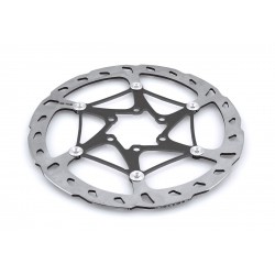 Disco flotante Ø160 rotor 7075 negro
