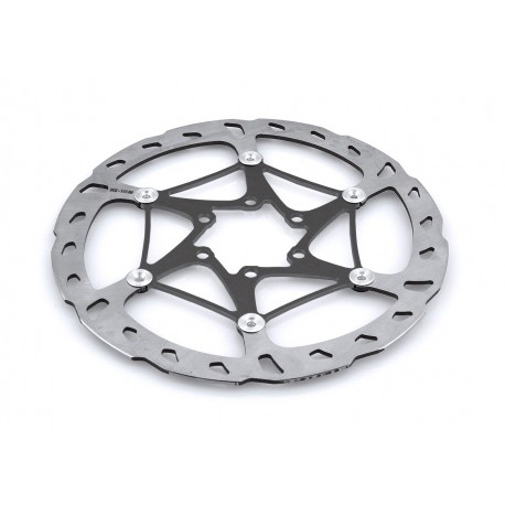 Disco flotante Ø160 rotor 7075 negro