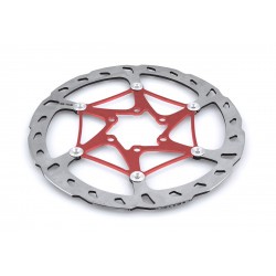Disco flotante Ø160 rotor 7075 rojo