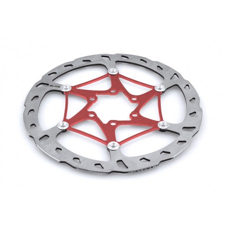 Disco flotante Ø160 rotor 7075 rojo