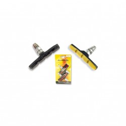 Jgo 4 zapatas V-BRAKE. Amarillo