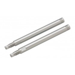 Pack de 2 extensiónes de válvula Presta. Aluminio 62mm