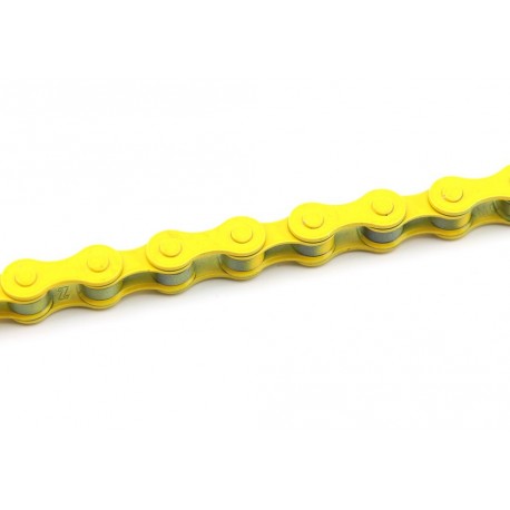 Cadena KMC BMX S1 112 Pasos Color amarillo