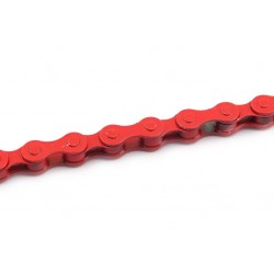 Cadena KMC BMX S1 112 Pasos Color rojo