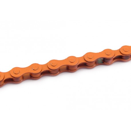 Cadena KMC S1 112 pasos Naranja