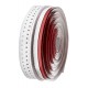 Cinta de manillar VELO microfibra agujereada roja/blanca