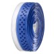 Cinta de manillar VELO PU agujereada azul/blanca