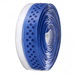Cinta de manillar VELO PU agujereada azul/blanca