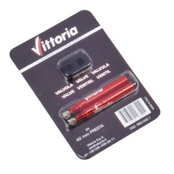Pack de 2 válvulas desmontables de Aluminio rojo anodizado de 80mm + Desmontable