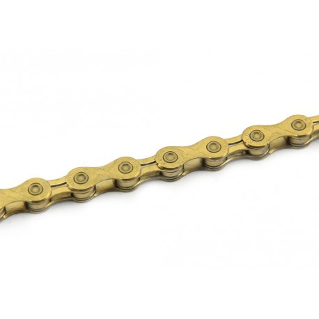 Cadena KMC X-10L 112 Pasos Index 10V (5.88mm) Color oro