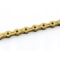 Cadena KMC X-10SL 112 Pasos Index 10V (5.88mm) Color oro. 241gr