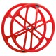 Rueda delantera fixie. 700c. Color rojo