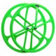 Rueda trasera fixie. 700c. Color Verde Flúor