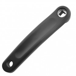 Biela izquierda alumnio 170mm. Negra