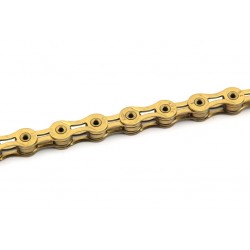 Cadena KMC X-9SL 116 Pasos Index 9V (6.6mm) Color oro. 265gr