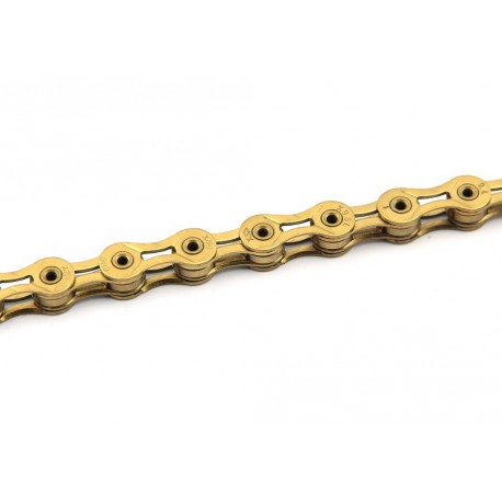 Cadena KMC X-9SL 116 Pasos Index 9V (6.6mm) Color oro. 265gr