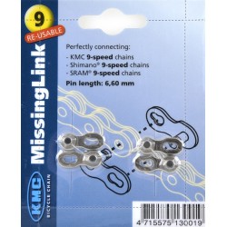 Enganche Cadena KMC 9V (6.60mm) (Blister 2uds)