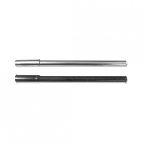 Inflador metalico con racor mixto. Cromo