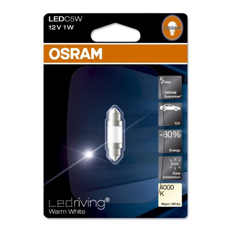 Lampara OSRAM LED Retofit 12Vcool Festoon 6000K