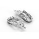 Estriberas Off Road gris/gris Honda